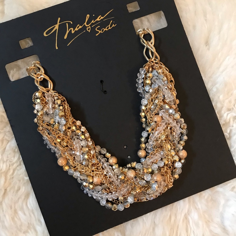 NWT Thalia Sodi Statement Necklace Two Toned!